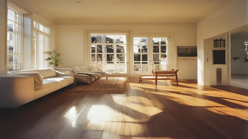 Freshly painted Auckland home interior with warm natural light